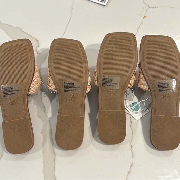 NWT A New Day Nicolette Raffia Slide Sandals - Picture 7 of 7